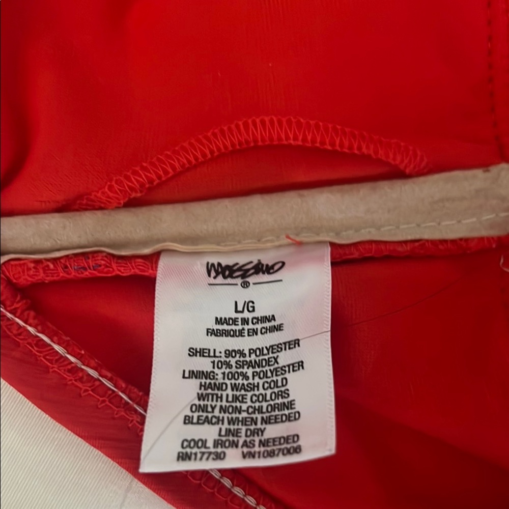 Mossimo Orange Size Large Strapless, Ruffle Swim Top - Picture 3 of 4